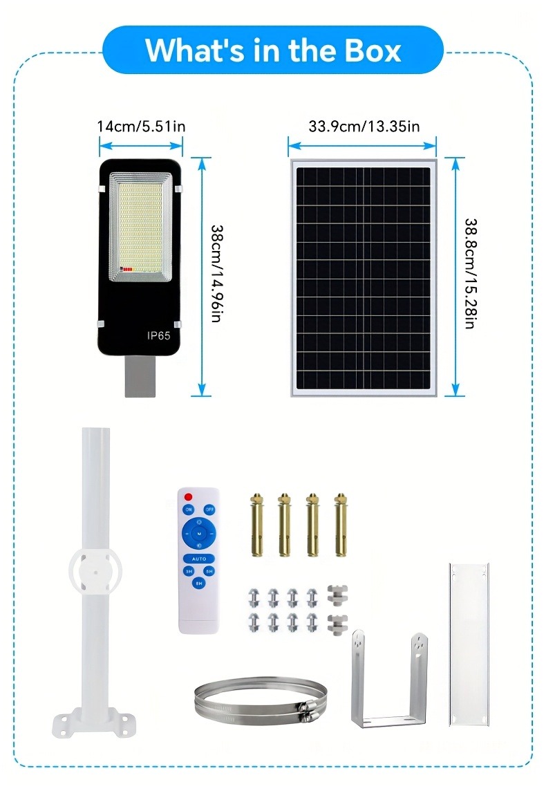 Outdoor Power Lights - Solar-Powered Outdoor Lights – 18000mAh Battery,