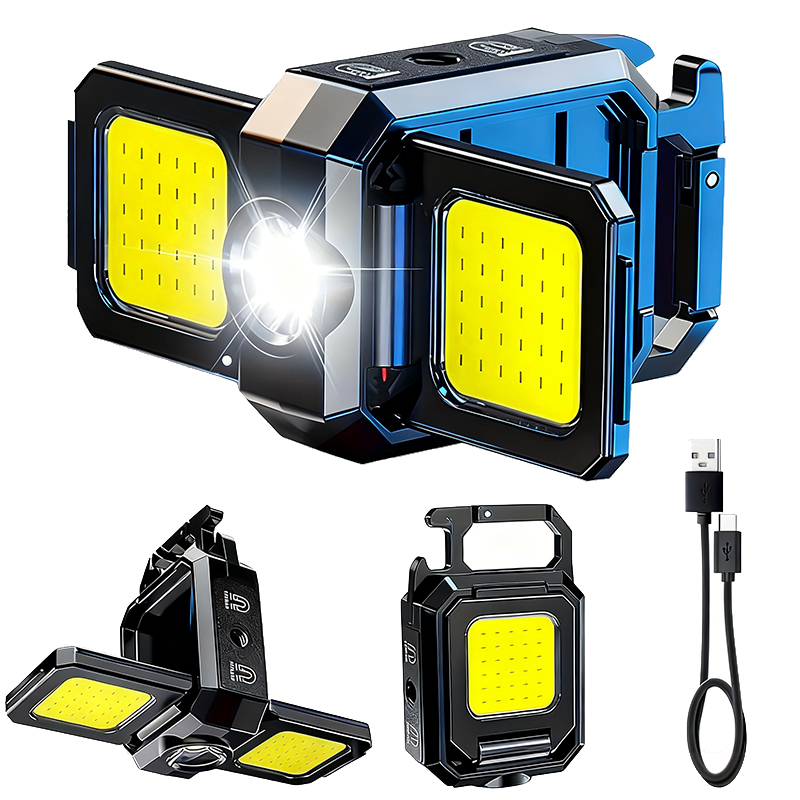 Outdoor Power Lights - Mini Flashlight Keychain Light COB Work