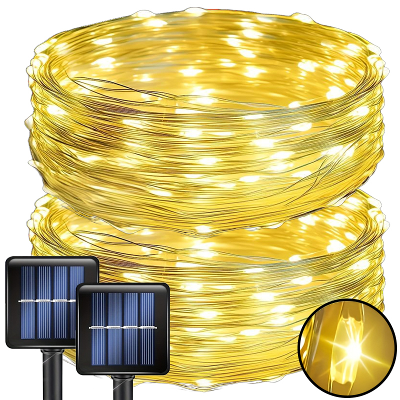 Outdoor Power Outlet Solar - 1pcs Solar LED String Lights Waterproof