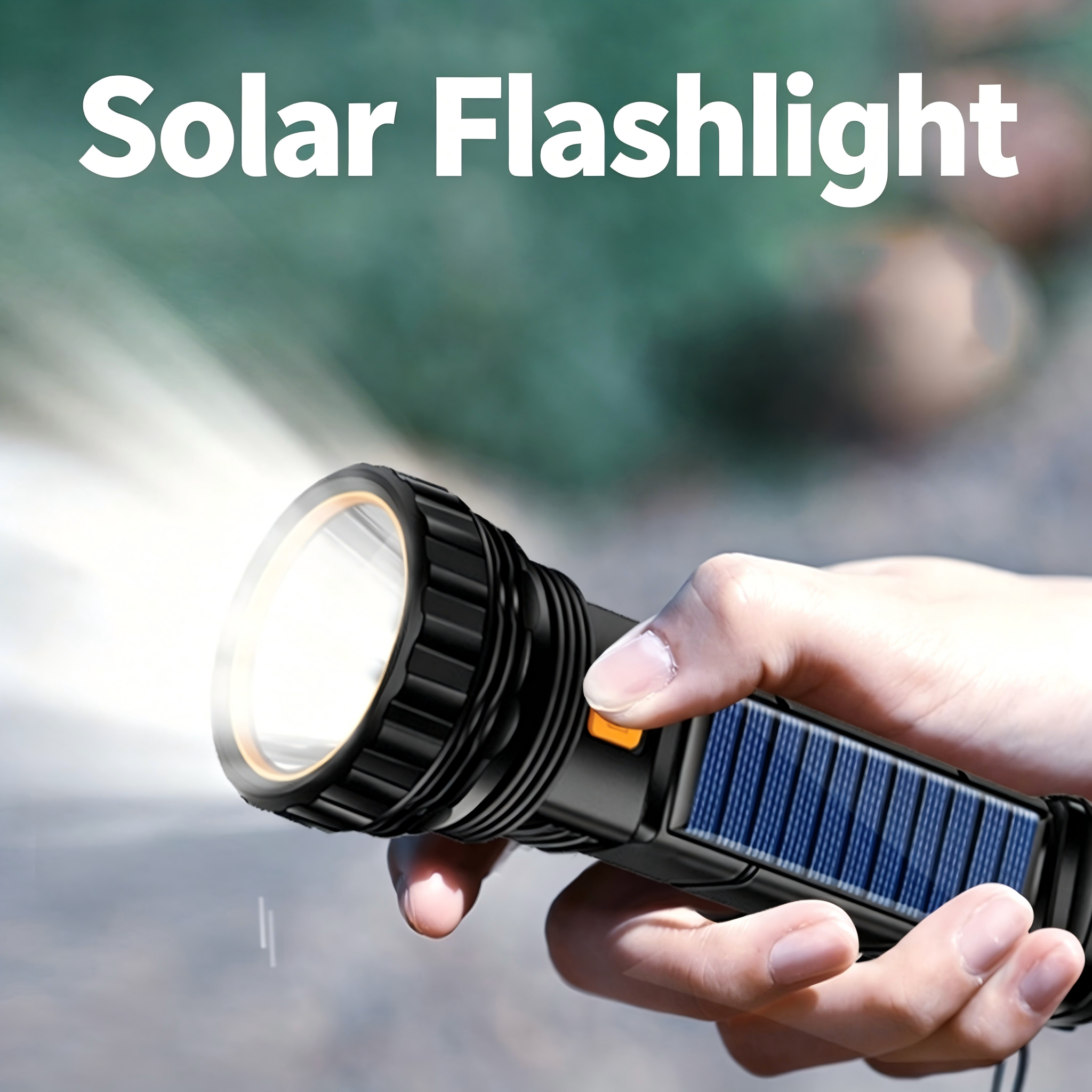 Outdoor Power Lights - 1PC Multi-function Solar LED Flashlight Outdoor
