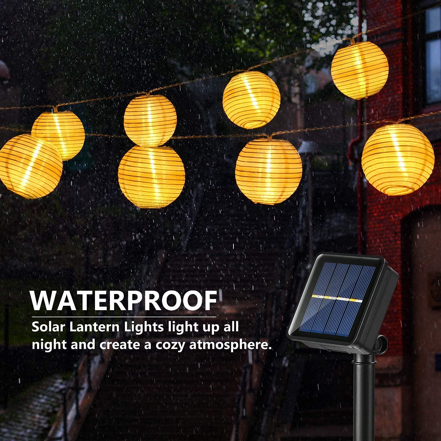 Waterproof Lantern Solar Strin – Outdoor Power Outlet Solar Bewertung und Preis