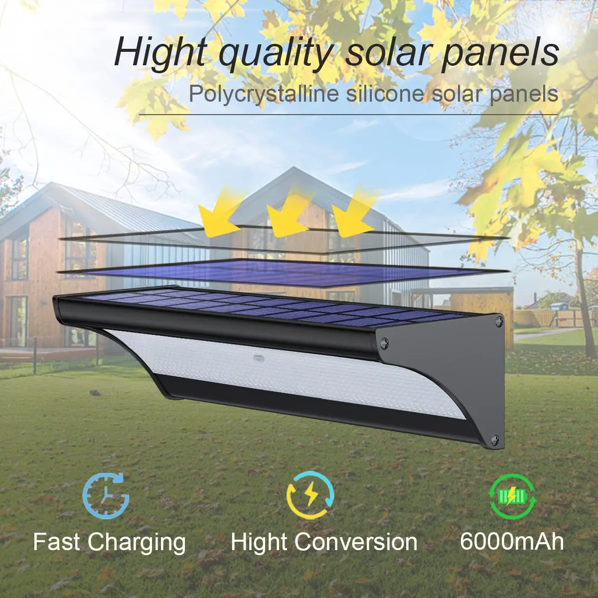 60/48Led Outdoor Solar Wall Li – Outdoor Power Outlet Weatherproof Bewertung und Preis