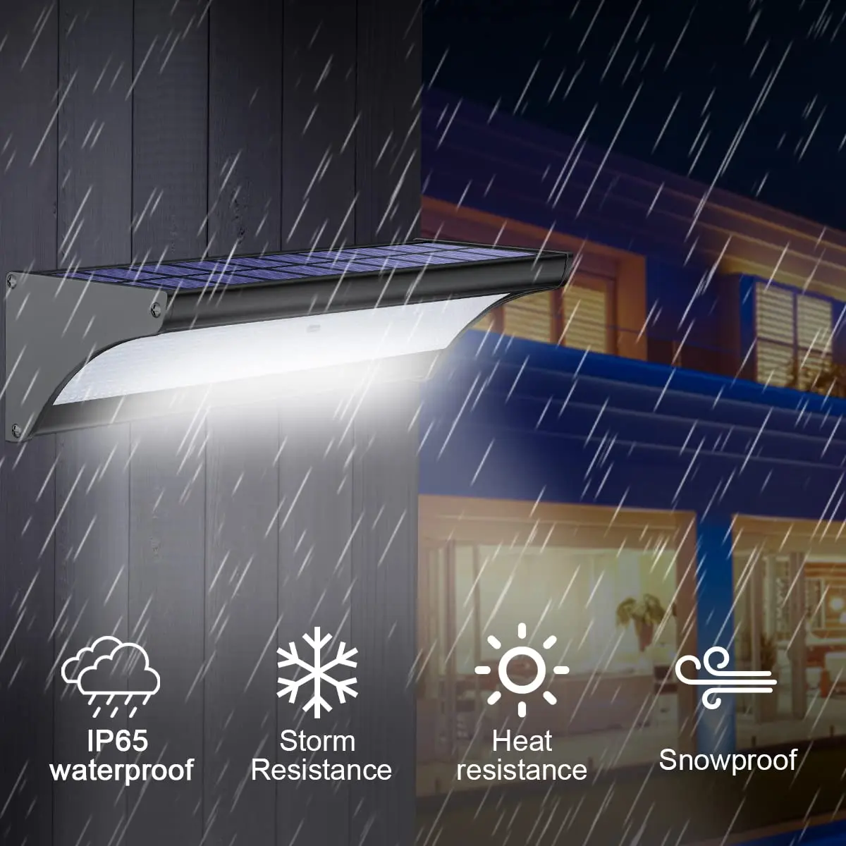 60/48Led Outdoor Solar Wall Li – Outdoor Power Outlet Weatherproof Bewertung und Preis