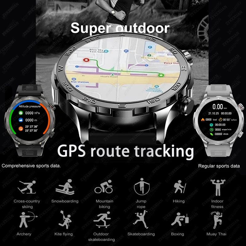 New GPS Track Smart Watch Men  – Outdoor Power Meter Box Bewertung und Preis