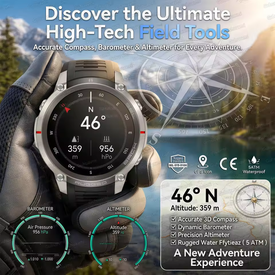 NEW Rugged Military GPS Offlin – Outdoor Power Meter Box Bewertung und Preis