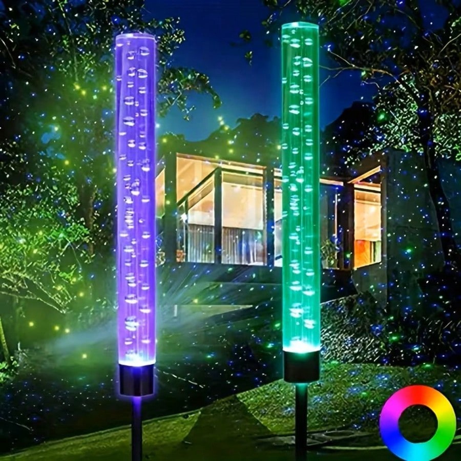 2/4Pcs Color Changing Solar Bu – Outdoor Power Outlet Solar Bewertung und Preis