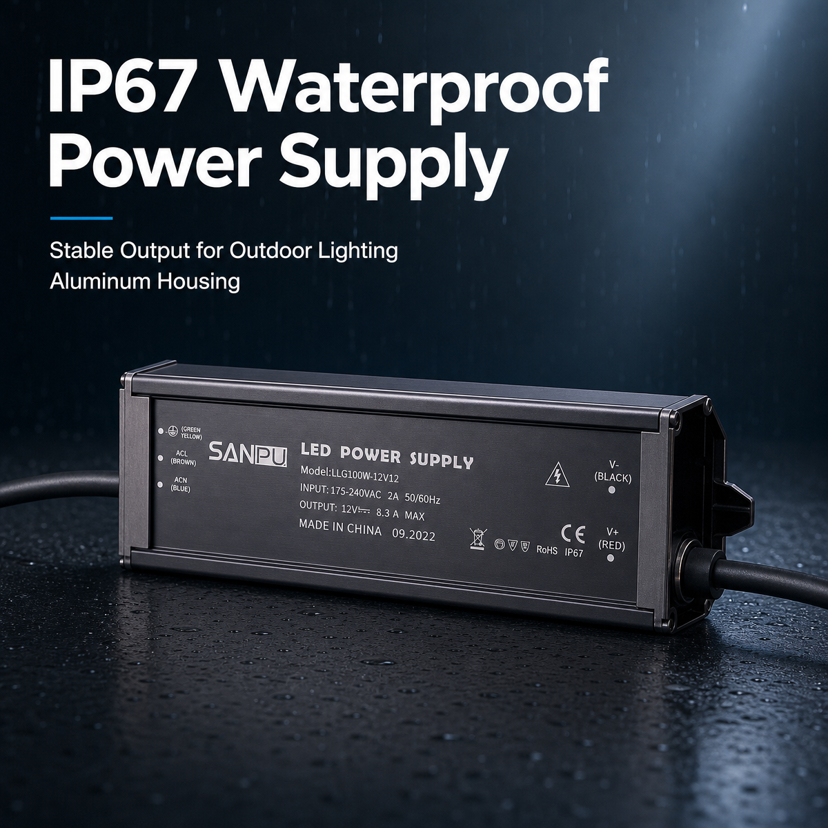 Ultra-Thin IP67 Waterproof Pow – Outdoor Power Transformer Bewertung und Preis