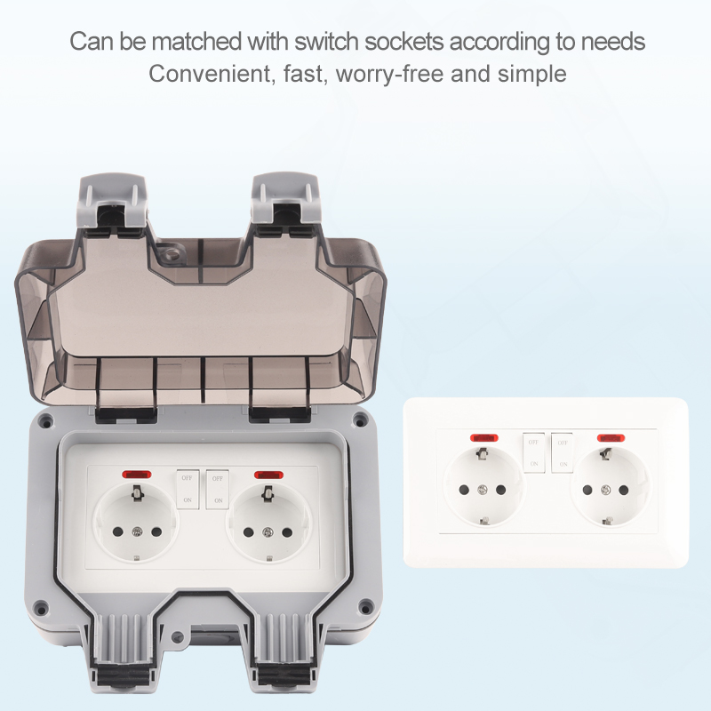 IP66 EU Germany Standard Water – Outdoor Power Outlet Weatherproof Bewertung und Preis