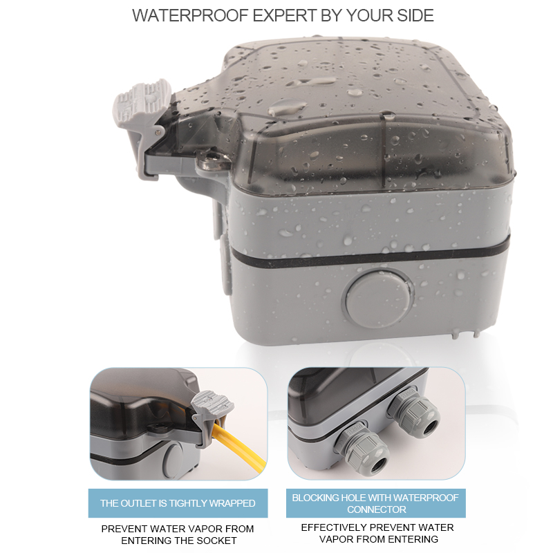 IP66 EU Germany Standard Water – Outdoor Power Outlet Weatherproof Bewertung und Preis