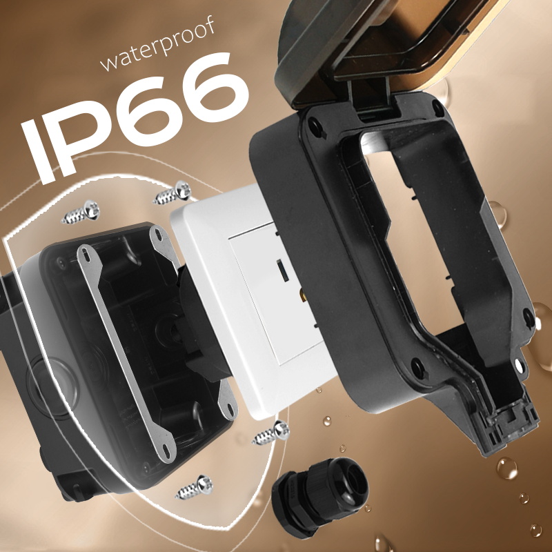 Avoir IP66 Wall Waterproof Soc – Outdoor Power Outlet Weatherproof Bewertung und Preis