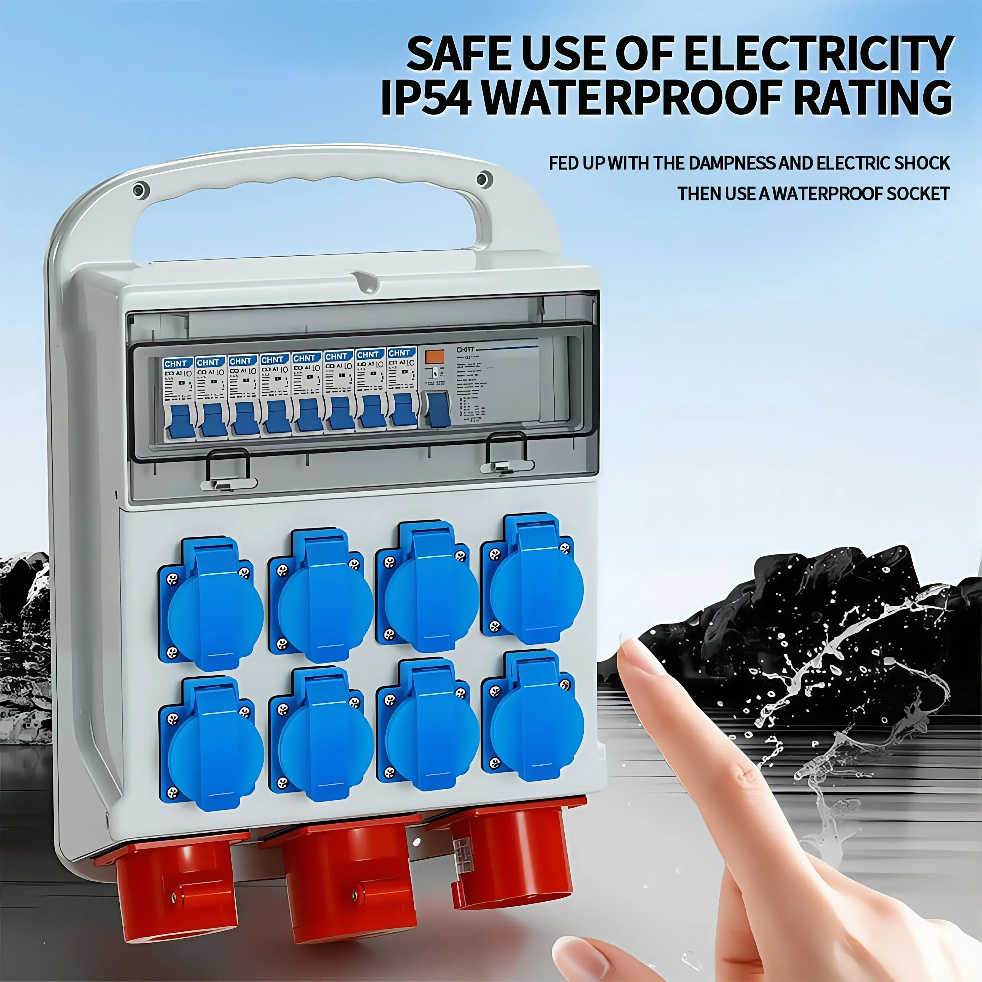 IP54 16A Waterproof Industrial – Outdoor Power Outlet Weatherproof Bewertung und Preis