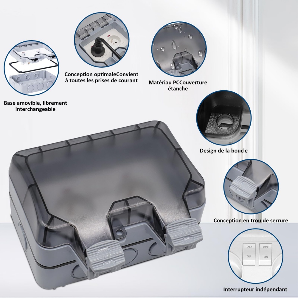 EIOMR France IP66 Weatherproof – Outdoor Power Outlet Weatherproof Bewertung und Preis