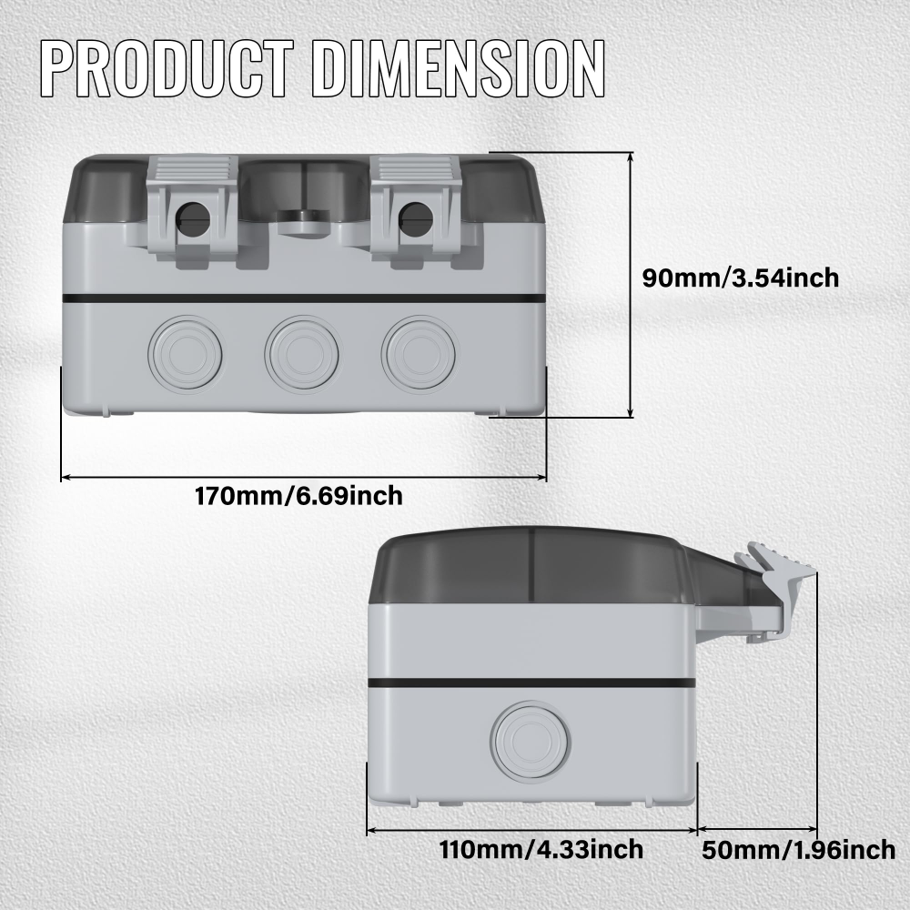 EIOMR France IP66 Weatherproof – Outdoor Power Outlet Weatherproof Bewertung und Preis
