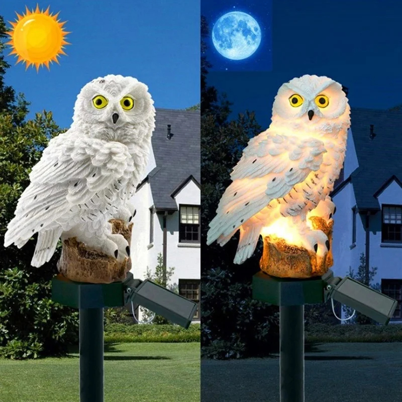 Solar Owl Statue Garden Light  – Outdoor Power Outlet Solar Bewertung und Preis