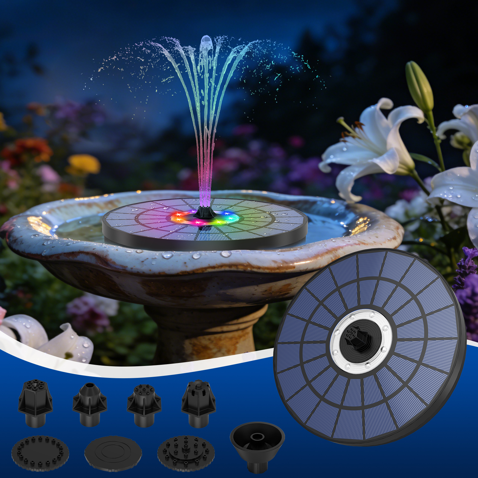 5.5W solar powered fountain wi – Outdoor Power Works Bewertung und Preis