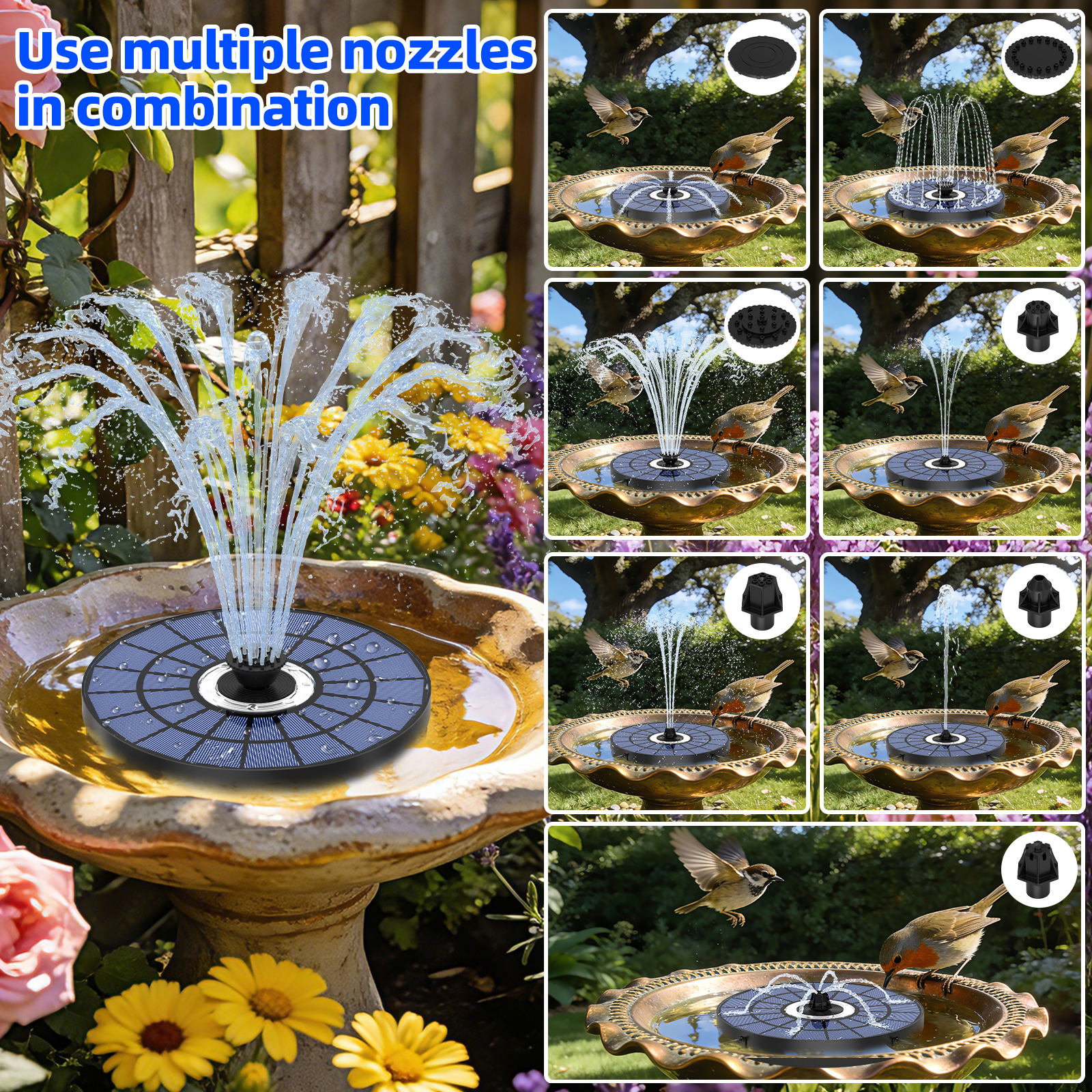 5.5W solar powered fountain wi – Outdoor Power Works Bewertung und Preis