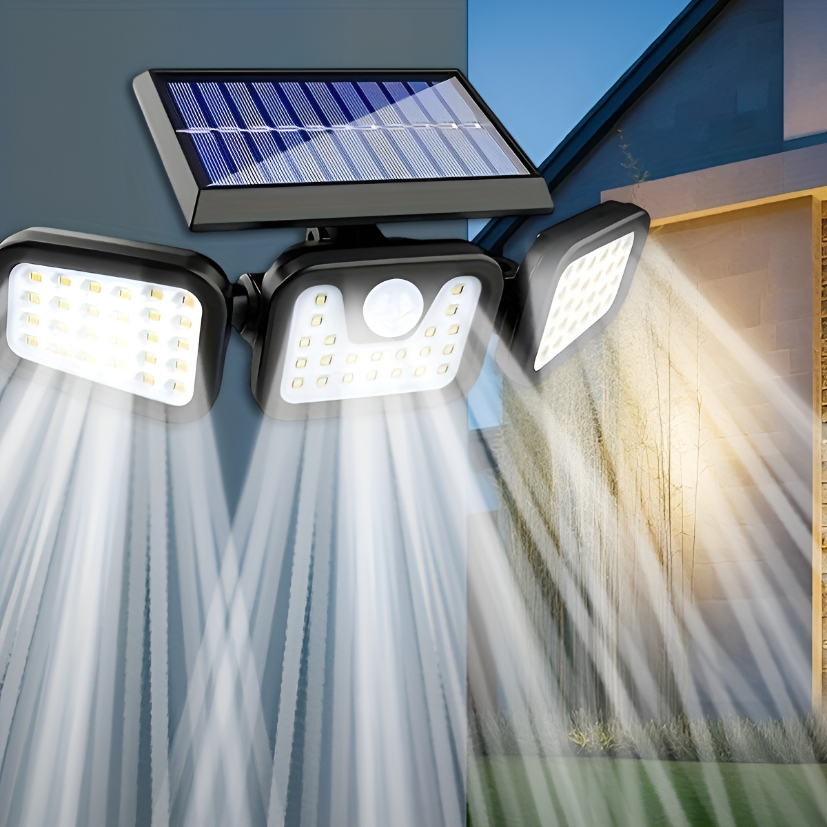 Solar LED Wall Light |Three-he – Outdoor Power Outlet Weatherproof Bewertung und Preis