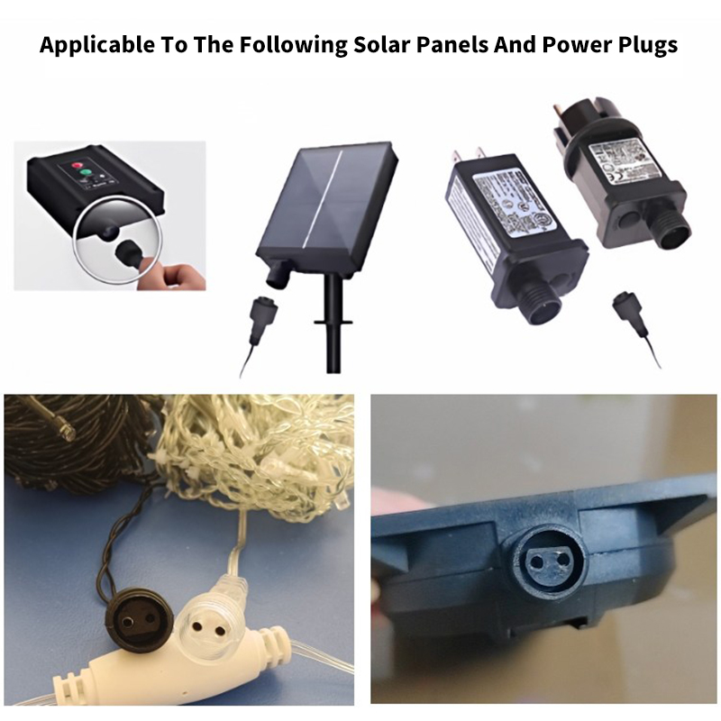 2Pin LED Connector with 25cm W – Outdoor Power Outlet Solar Bewertung und Preis