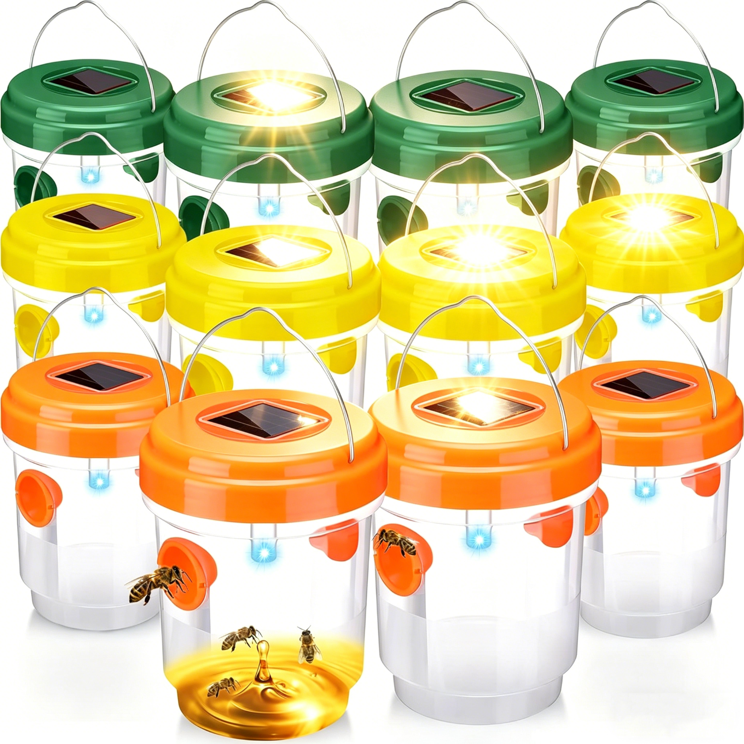 1-6PCS Solar Wasp Trap Waterpr – Outdoor Power Outlet Solar Bewertung und Preis