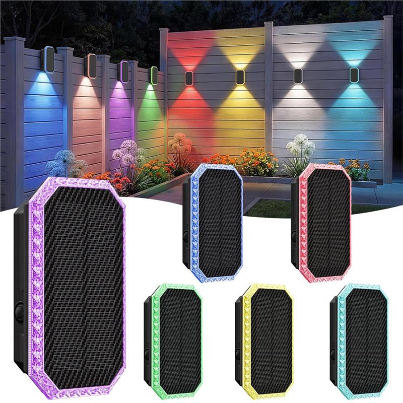 AB66-6PCS RGB Solar Fence Ligh – Outdoor Power Direct Bewertung und Preis