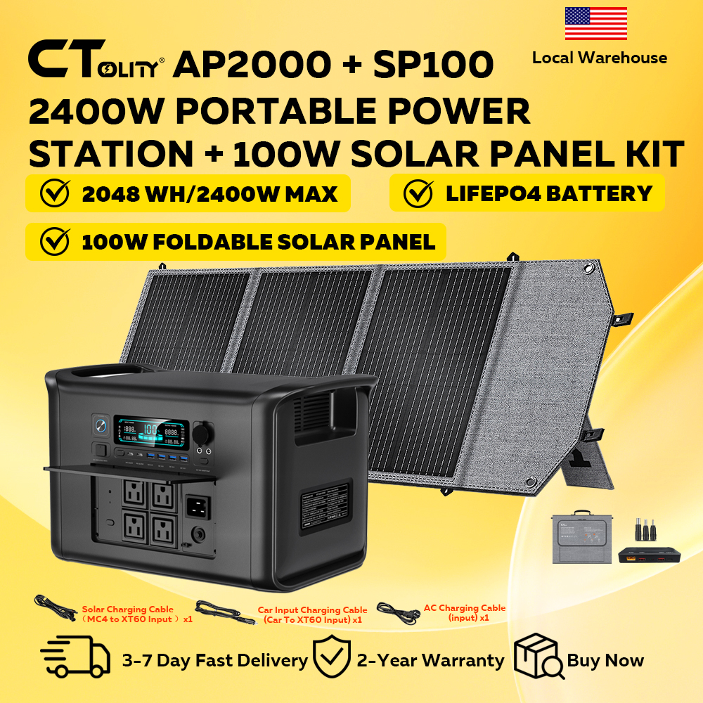 CTOLITY AP2000 2400W Portable  – Outdoor Power Outlet Solar Bewertung und Preis